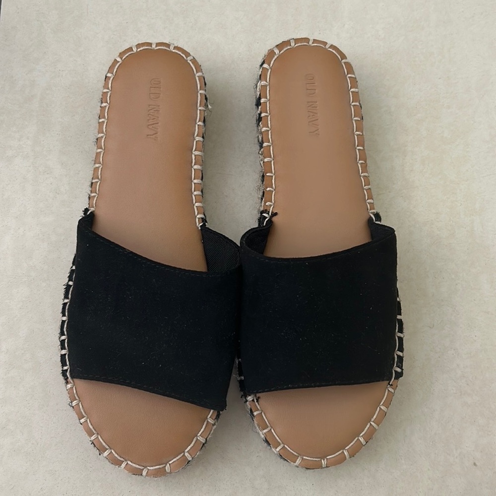 Black Size 7 New Sandals - Picture 1 of 2
